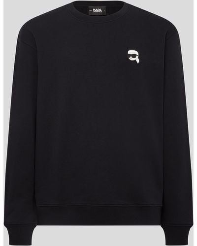 Karl Lagerfeld Sweat-shirt Avec Empiècement Karl Ikonik - Noir