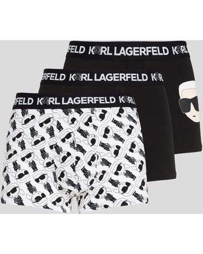 Karl Lagerfeld Caleçons K/ikonik - Lot De 3 - Noir