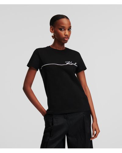 Karl Lagerfeld Karl Signature T-shirt - Black