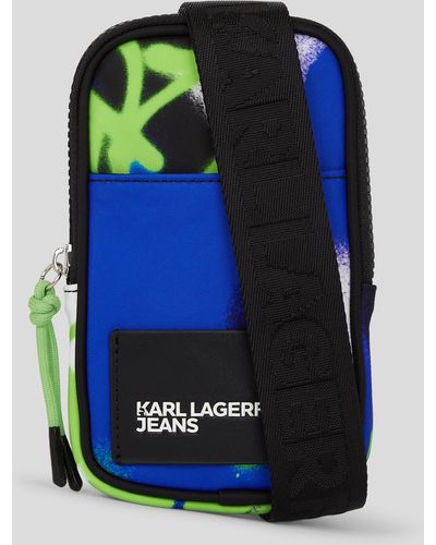 Karl Lagerfeld Pochette Pour Téléphone Klj X Crapule2000 - Noir