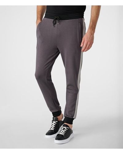 Karl Lagerfeld | Men's Kidult Color Block Jogger Pants | Gray | Size Xs