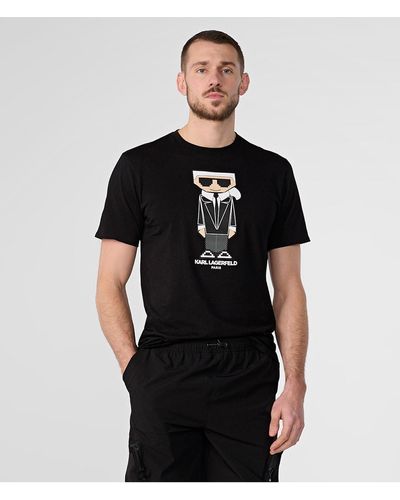 Karl Lagerfeld | Men's Flat Head Karl Lego T-shirt | Black | Cotton | Size Xs