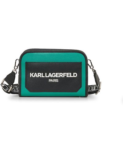 Karl Lagerfeld | Women's Maybelle Logo Satchel | Green/black