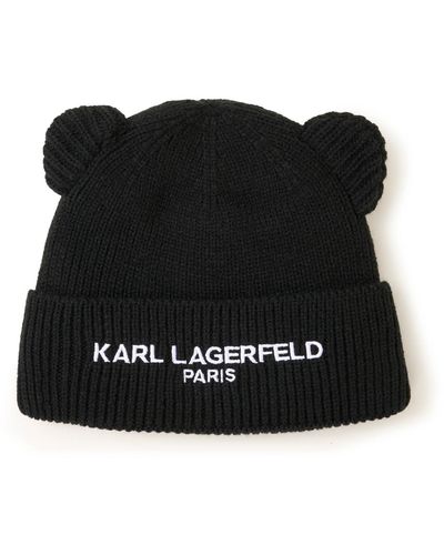 Karl Lagerfeld | Women's Embroidered Choupette Hat | Black