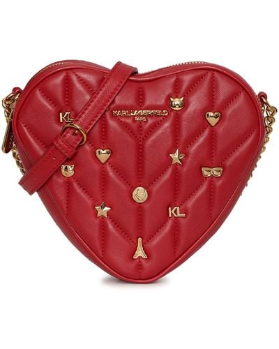 Karl Lagerfeld | Women's Kosette Crossbody Bag | Crimson Red