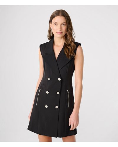 Karl Lagerfeld | Women's Sleeveless Blazer Dress | Black | Polyester/spandex