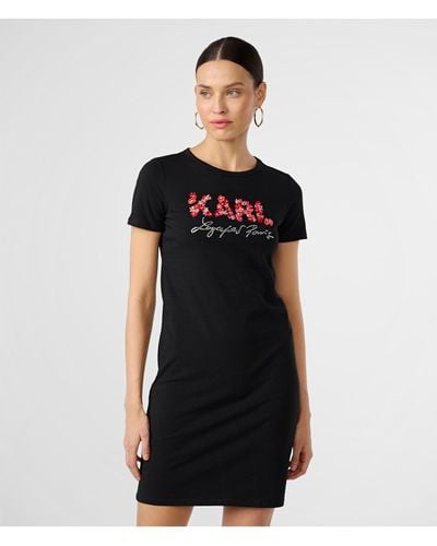 SUJETADOR TRIANGULAR CON TIRANTES MULTIPOSICIÓN Y LOGOTIPO MINI para mujer  de KARL LAGERFELD