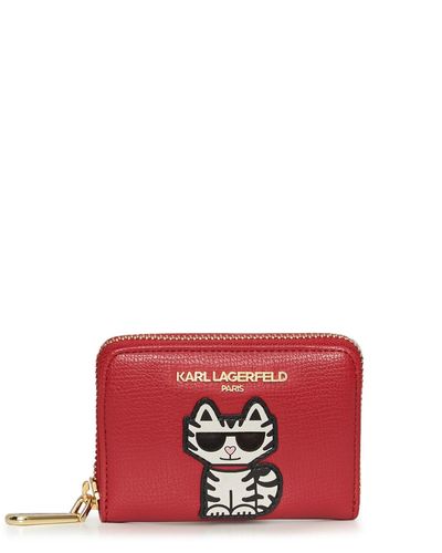 Karl Lagerfeld | Women's Lunar New Year Zip Around Wallet | Cream - Red