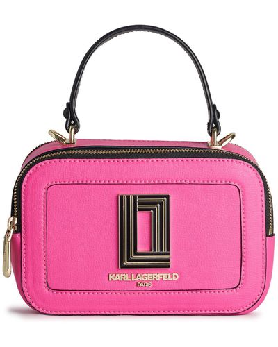 Karl Lagerfeld Simone Top Handle Camera Bag - Pink