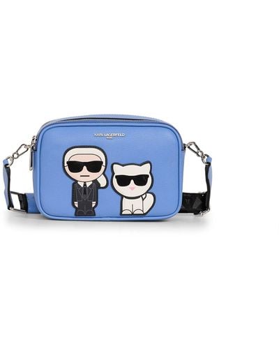 Karl Lagerfeld | Women's Maybelle Duo Camera Crossbody Bag | Blue Yonder