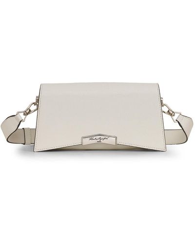 Karl Lagerfeld | Women's Tropez Crossbody Bag | Winter White/silver