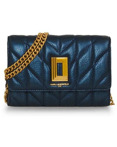Karl Lagerfeld | Women's Lafayette Crossbody Bag | Indigo Blue