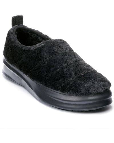 Karl Lagerfeld | Men's Fur Lined Slip On Sneakers | Black