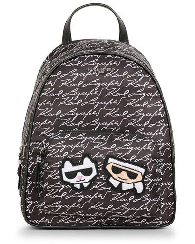 Karl Lagerfeld | Women's Khloe Backpack | Logo Line Black