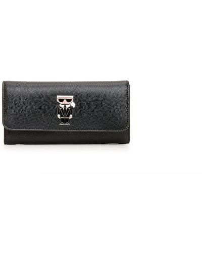 Karl Lagerfeld | Women's Karl Pin Contintental Wallet | Black