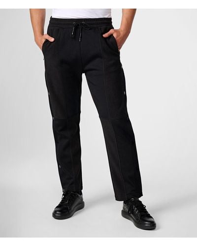 Karl Lagerfeld | Men's Fleece Breakaway Pants | Black | Size Large
