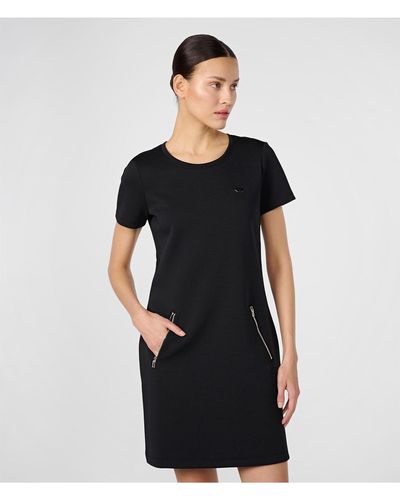 Karl Lagerfeld | Women's Scuba Karl Pin T-shirt Dress | Black | Size Xs