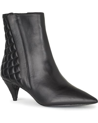 Karl Lagerfeld | Women's Francine Cone Toe Quilted Bootie | Black