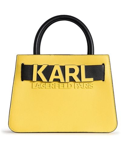 Karl Lagerfeld | Women's Simone Satchel | Yellow