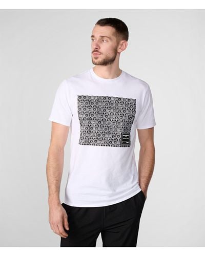 Karl Lagerfeld | Men's Character Outline T-shirt | White | Size Xs