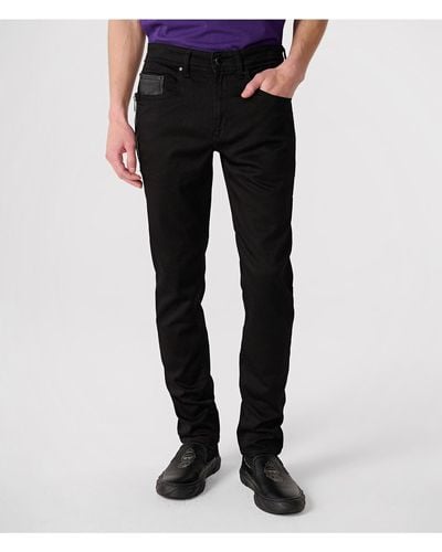 Karl Lagerfeld | Men's Zip Detail Skinny Jeans | Black