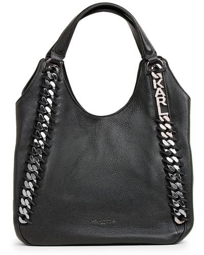 Karl Lagerfeld | Women's Nouveau Tote Bag | Black/silver | Size | Lyst