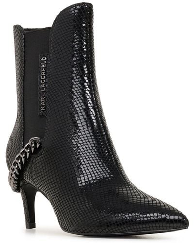 Karl Lagerfeld | Women's Bridgitte Ankle Boot | Black | Size 11