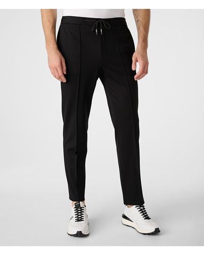 Karl Lagerfeld | Men's Drawstring Suit Pants | Black | Size Xs