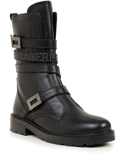 Karl Lagerfeld | Women's Sylvie Combat Boot | Black