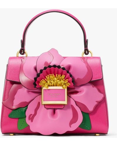 Kate Spade Katy Tasche mit Griff und Blumenapplikation - Pink