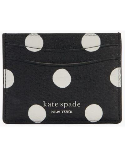Kate Spade Morgan Sunshine Dot Card Holder - White