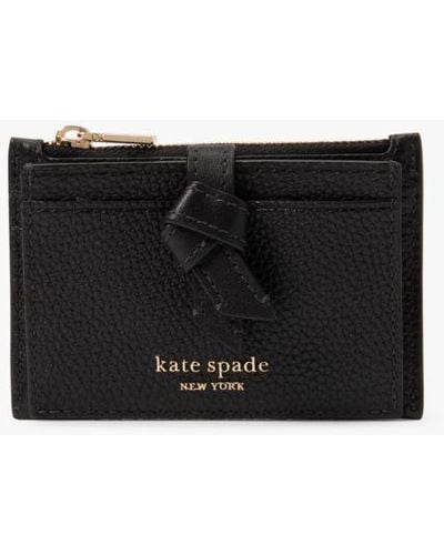 Kate Spade Knott Zip Card Holder - Black