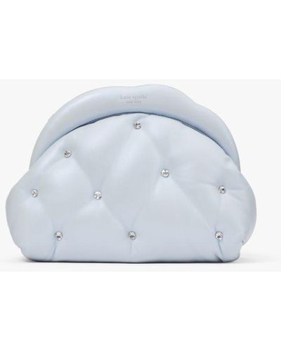 Kate Spade Shade Quilted Cloud Clutch - White