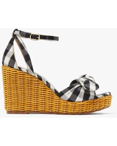 Kate Spade Tianna Wedge Sandals - Natural