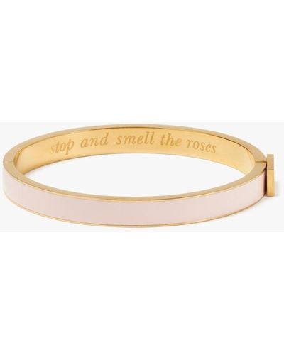 Kate Spade Stop And Smell The Roses Thin Idiom Bangle - Black