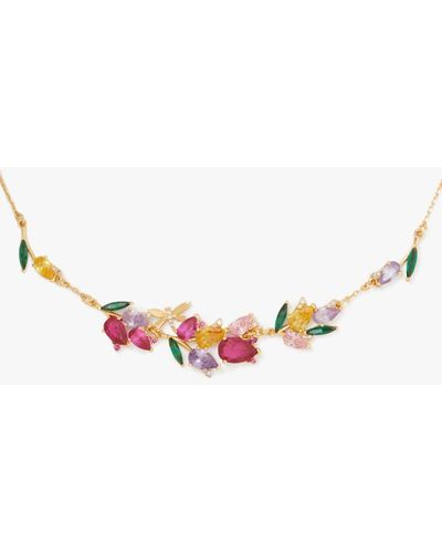 Kate Spade Greenhouse Floral Necklace - Pink