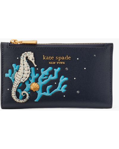Kate Spade What The Shell Klapp-portemonnaie - Blau