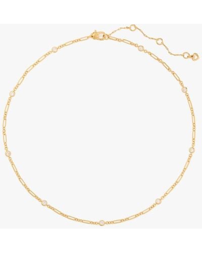 Kate Spade One In A Million Chain & Crystal Necklace - Natural