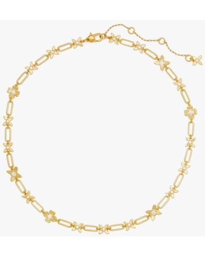 Kate Spade Heitage Bloom Necklace - Metallic