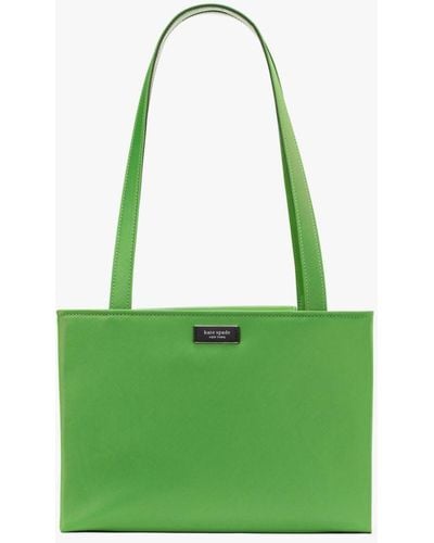 Kate Spade Sam Icon Ksnyl Nylon Medium Shoulder Bag - Green