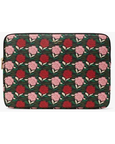 Kate Spade Morgan Rose Garden Universal Laptop Sleeve - Black