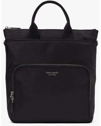 Kate Spade Sam Ksnyl Nylon Convertible Backpack - Black