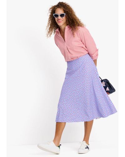 Kate Spade Spring Time Dot Skirt - Purple