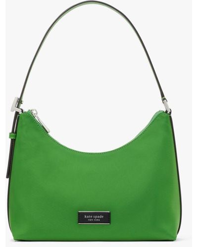 Kate Spade Sam Icon Ksnyl Nylon Small Shoulder Bag - Green