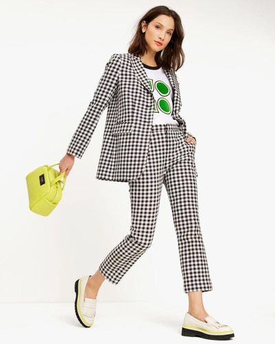 Kate Spade Spring Gingham Trousers - Multicolour