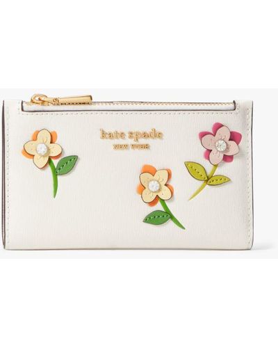 Kate Spade In Bloom Flower Small Slim Bifold Wallet - Multicolour