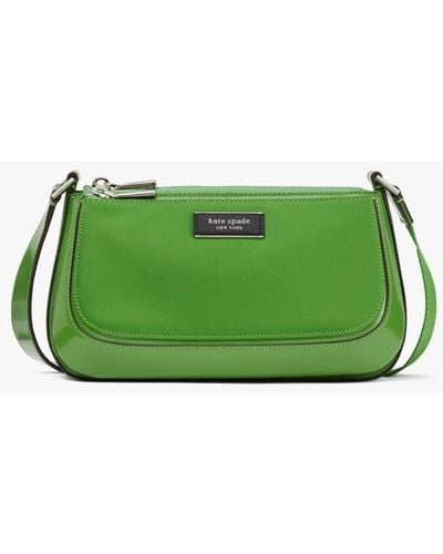 Kate Spade Sam Icon Ksnyl East/west Medium Crossbody - Green