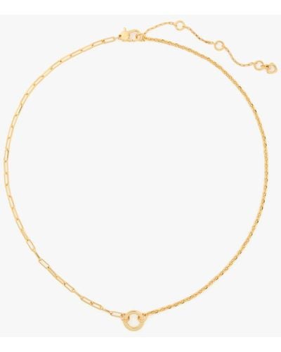 Kate Spade One In A Million Mixed Chain Necklace - Natural