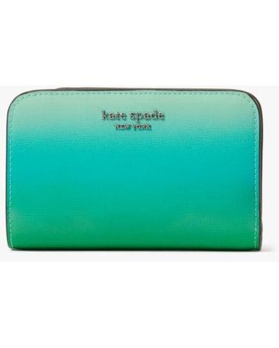 Kate Spade Morgan Ombre Compact Wallet - Green
