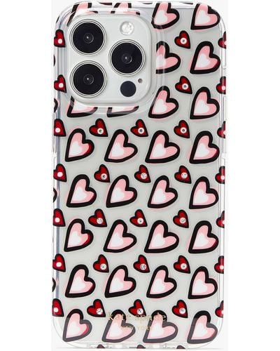 Kate Spade Heart Iphone 14 Pro Case - White